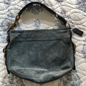 Suede Coach purse